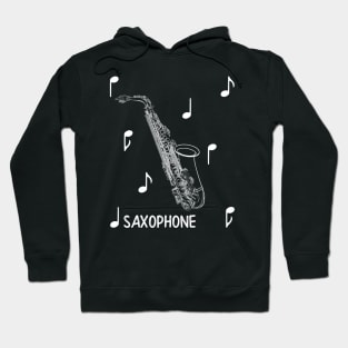 Musical Notes Saxophone Hoodie